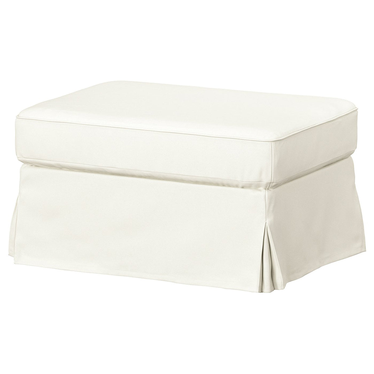 EKTORP footstool with storage, Blekinge white, 82x62 cm