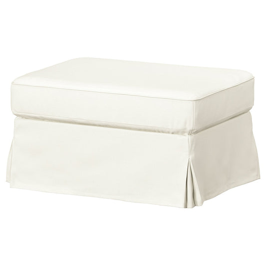 EKTORP footstool with storage, Blekinge white, 82x62 cm