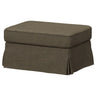 EKTORP footstool with storage, Kilanda grey-brown, 82x62 cm