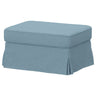 EKTORP footstool with storage, Naggen grey-blue, 82x62 cm