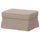 EKTORP footstool with storage, Tallmyra beige, 82x62 cm