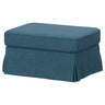 EKTORP footstool with storage, Tallmyra blue, 82x62 cm