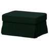 EKTORP footstool with storage, Tallmyra dark green, 82x62 cm