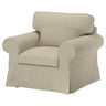 EKTORP armchair, Hemmesta light beige, 104x88x88 cm