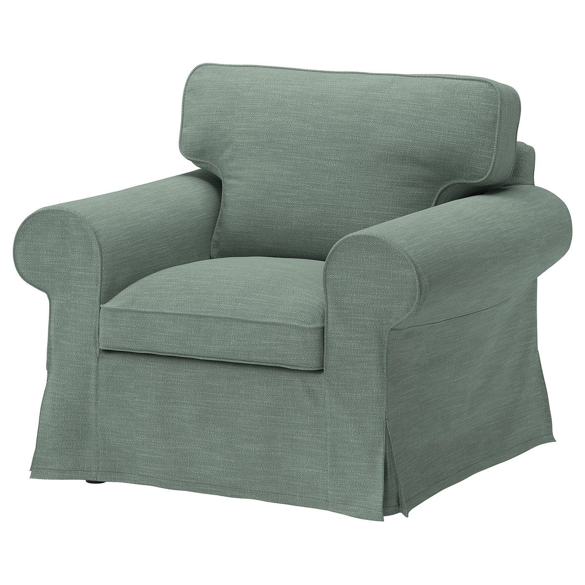 EKTORP armchair, Hemmesta grey-green, 104x88x88 cm