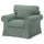 EKTORP armchair, Hemmesta grey-green, 104x88x88 cm