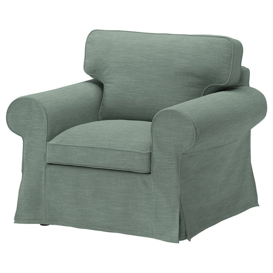 EKTORP armchair, Hemmesta grey-green, 104x88x88 cm