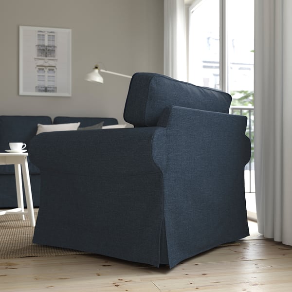 EKTORP armchair, Kilanda dark blue