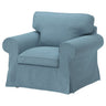 EKTORP armchair, Naggen grey-blue, 104x88x88 cm