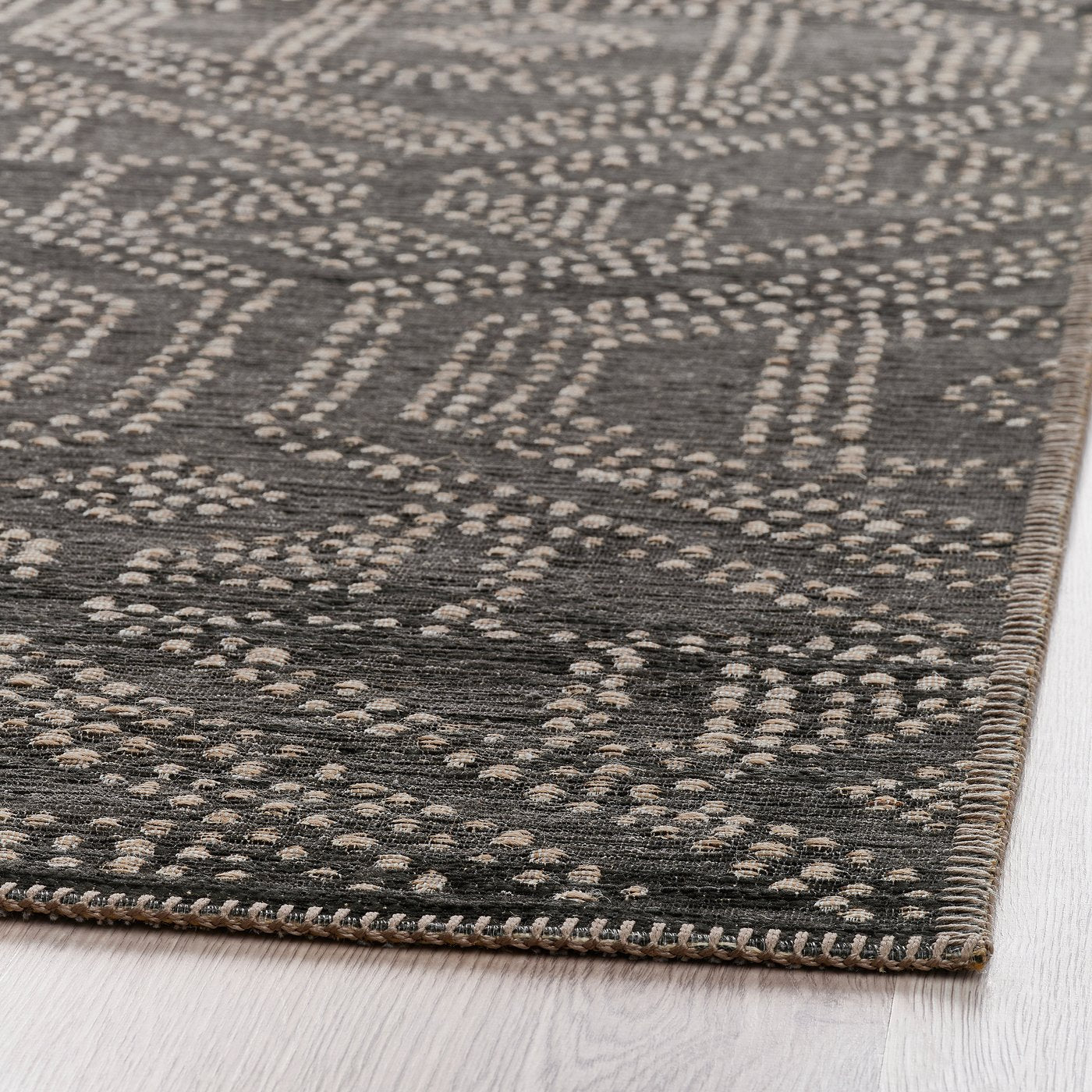 ELDFÅRKE rug, flatwoven, brown, 160x230 cm