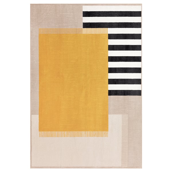 ELSYSTEM - Carpet, short pile, patterned,133x195 cm