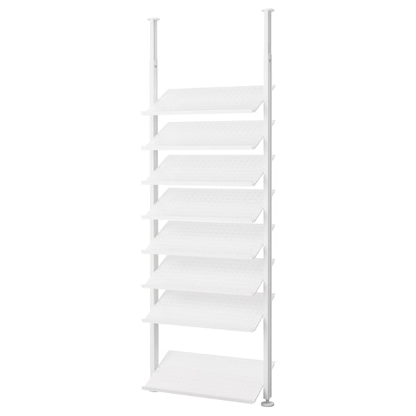 ELVARLI open storage combination, white, 92x36x222-350 cm