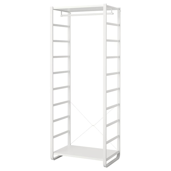 ELVARLI wardrobe combination, white, 84x55x216 cm