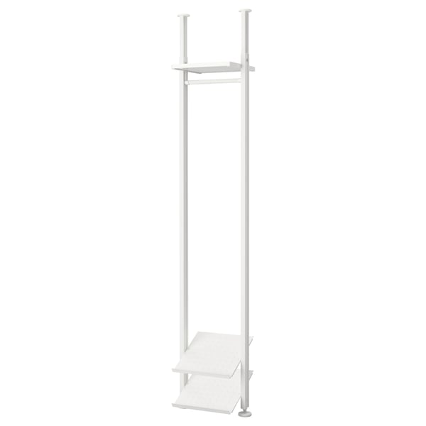 ELVARLI - Wardrobe combination, white, 52x36x222-350 cm