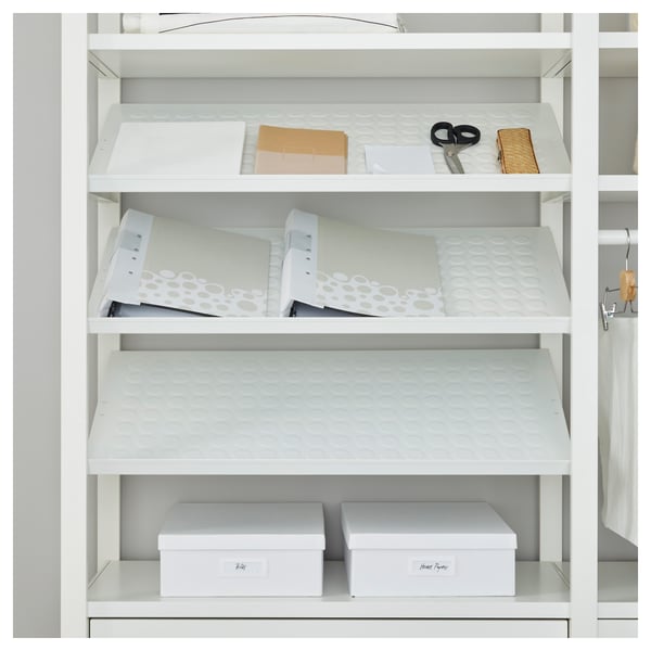 ELVARLI wardrobe combination, white, 165x40x216 cm