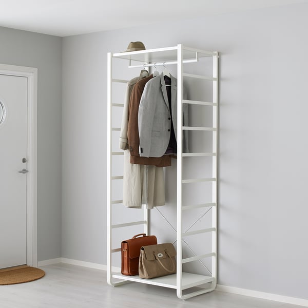 ELVARLI - ELVARLI Wardrobe combination, white, 84x55x216 cm