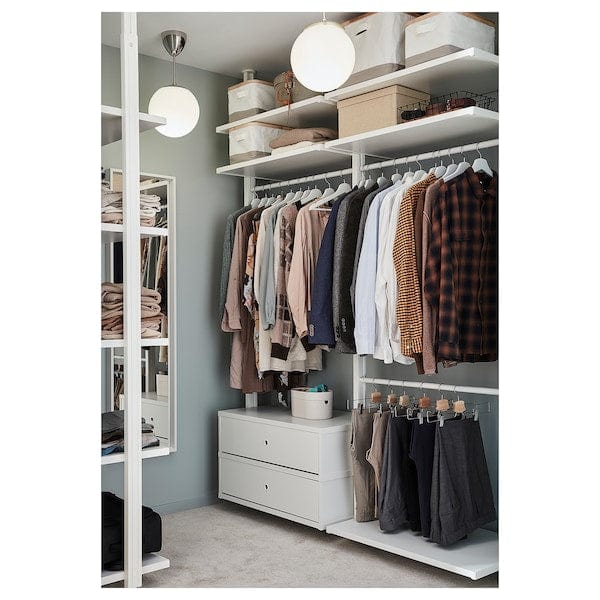Ikea ELVARLI - Wardrobe combination, white, 175x51x222-350 cm