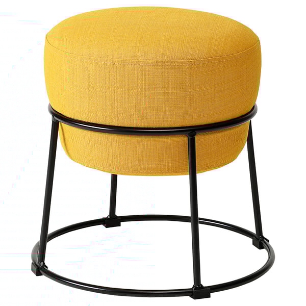 EMMISLÖV pouffe, Skiftebo yellow, 42 cm