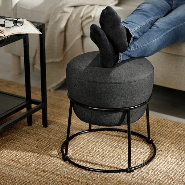 Ikea EMMISLÖV - Ottoman, Vissle dark grey