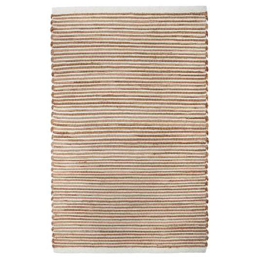 ENERGIKÄLLA carpet, flat weave, light brown, 60x90 cm