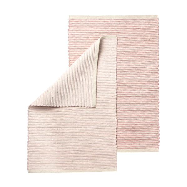 ENERGIKÄLLA carpet, flat weave, light pink, 60x90 cm