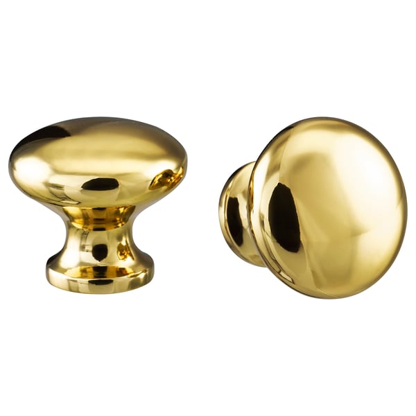 ENERYDA - ENERYDA Knob, brass-colour, 27 mm