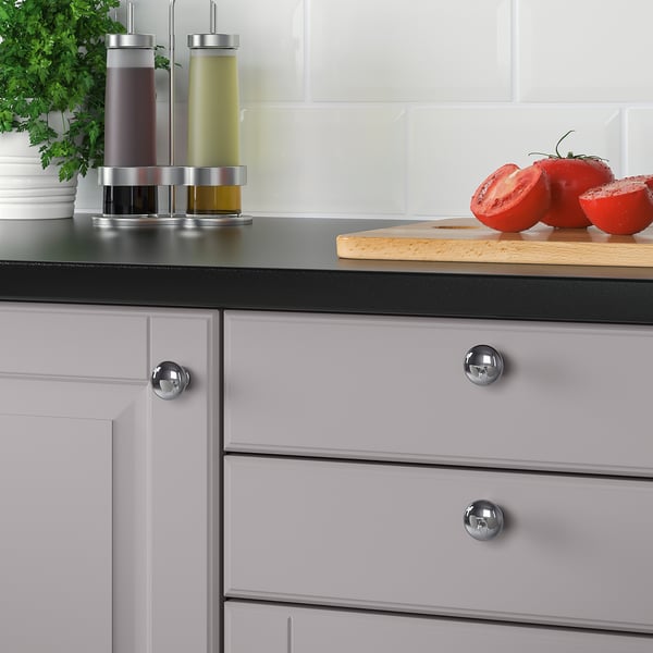 ENERYDA knob, chrome-plated, 5 mm, 2 pack