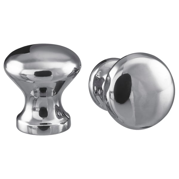 ENERYDA knob, chrome-plated, 20 mm, 2 pack