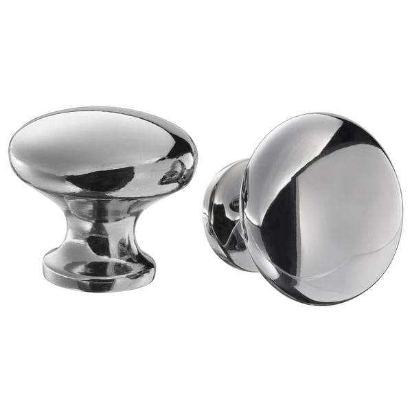 ENERYDA knob, chrome-plated, 5 mm, 2 pack