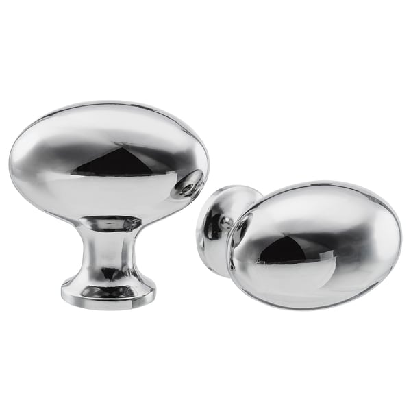 ENERYDA knob, chrome-plated, 35 mm, 2 pack