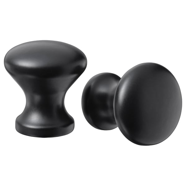 ENERYDA knob, black, 20 mm, 2 pack