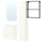 ENHET bathroom, anthracite/white, 64x33x65 cm
