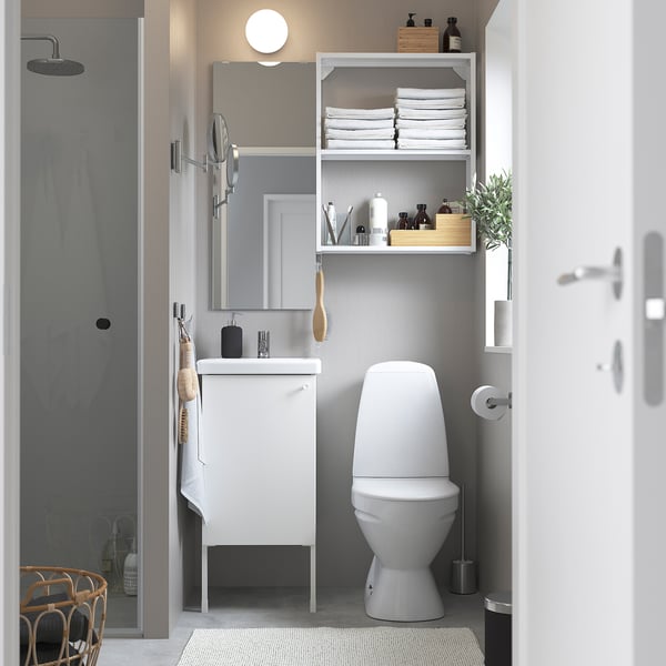 ENHET bathroom, white, 44x43x87 cm