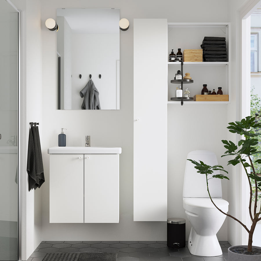 ENHET bathroom, white, 64x43x65 cm