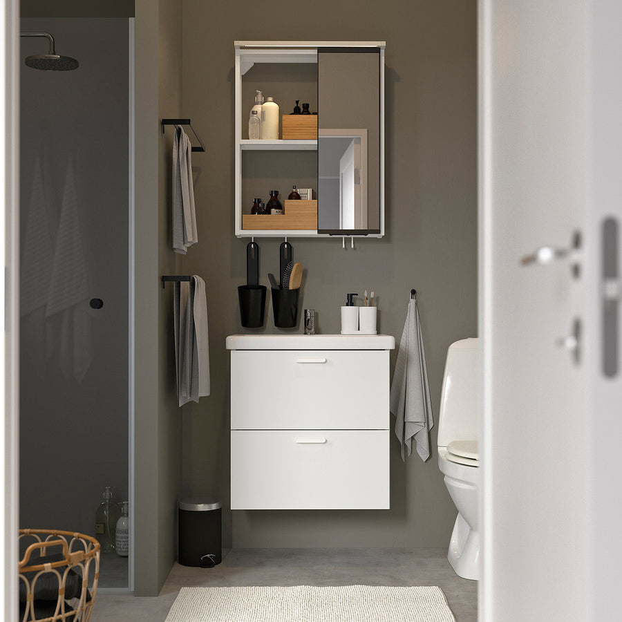 ENHET bathroom, white, 64x43x65 cm