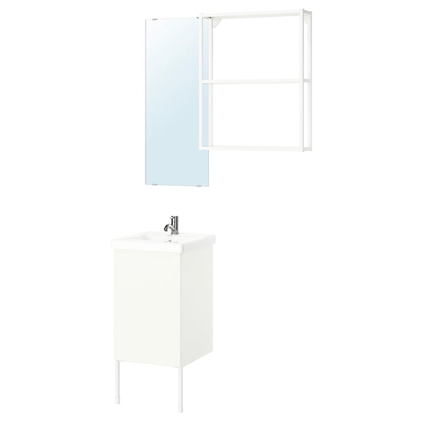 ENHET bathroom, white, 44x43x87 cm