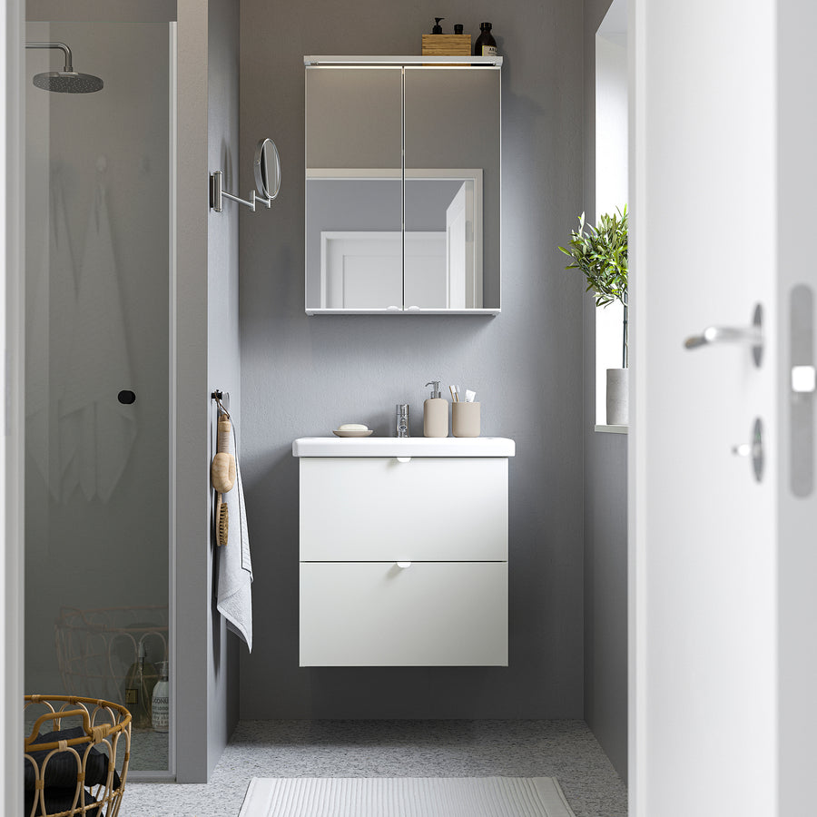 ENHET bathroom, white, 64x43x65 cm