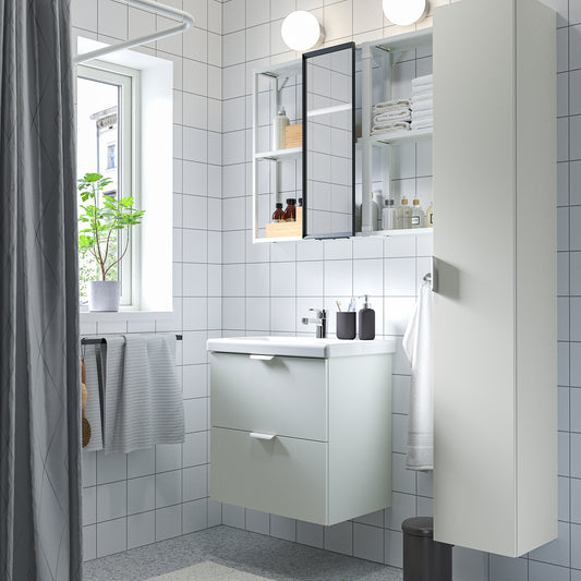 ENHET bathroom, white, 64x43x65 cm