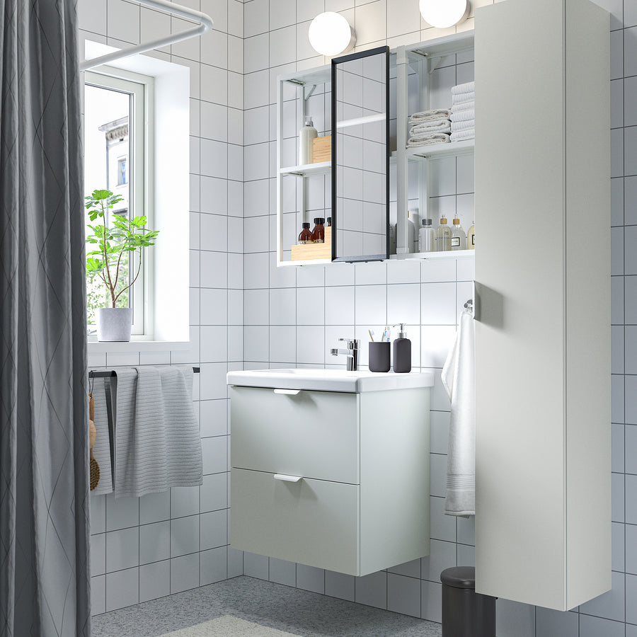 ENHET bathroom, white, 64x43x65 cm