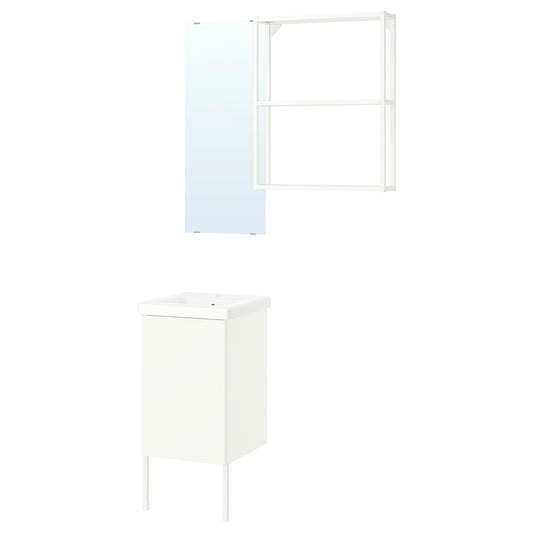 ENHET bathroom, white, 44x43x87 cm