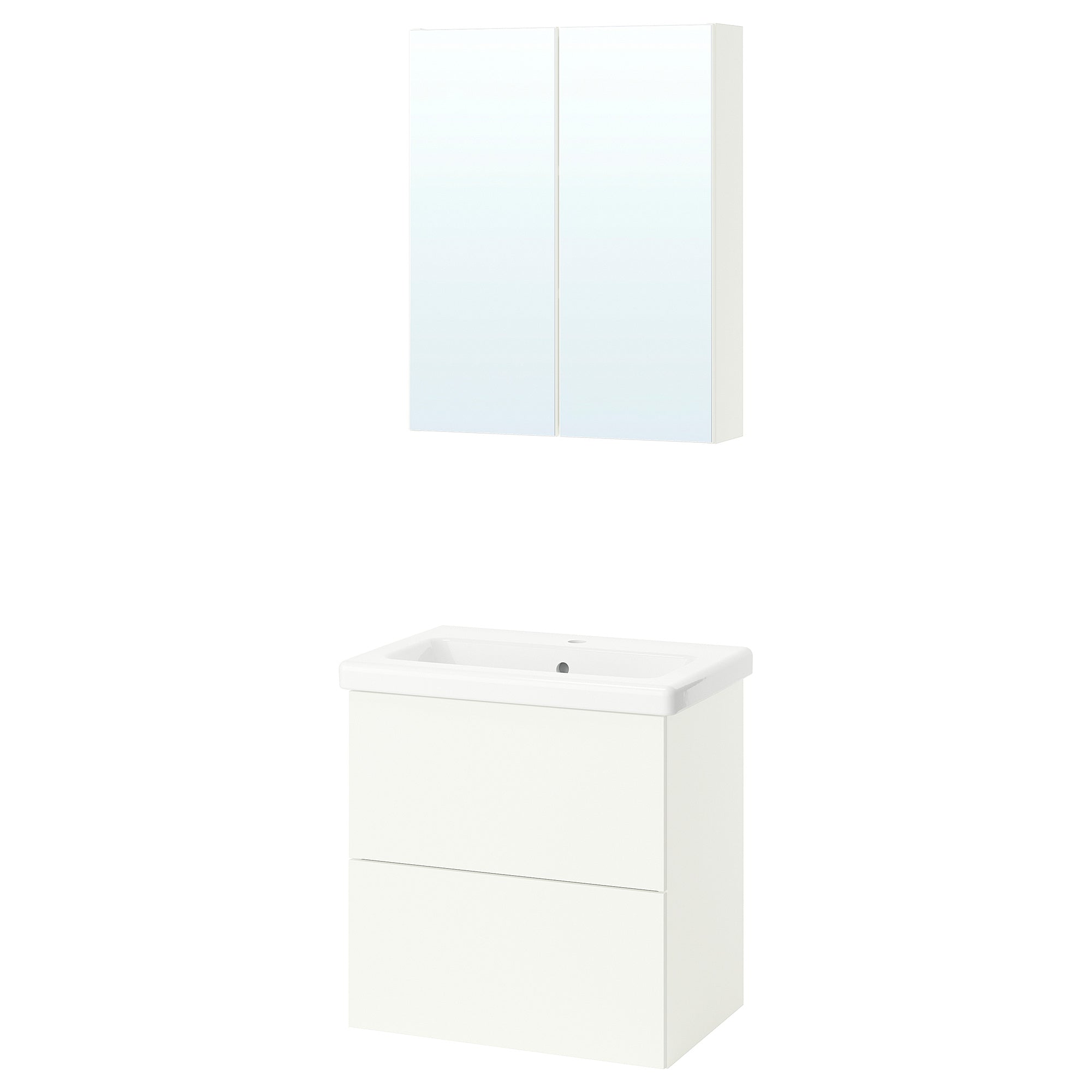 ENHET bathroom, white, 64x43x65 cm