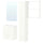 ENHET bathroom, white, 64x33x65 cm