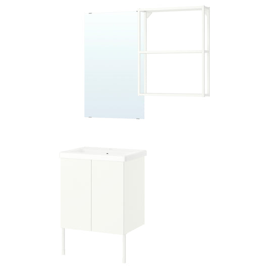 ENHET bathroom, white, 64x43x87 cm