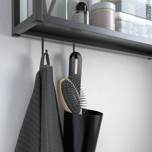 ENHET - ENHET Rail for hooks, anthracite, 57 cm