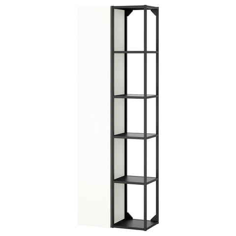 ENHET storage combination, anthracite/white, 60x180x32 cm