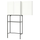 ENHET - Storage combination, anthracite/white frame, 140x32x204 cm