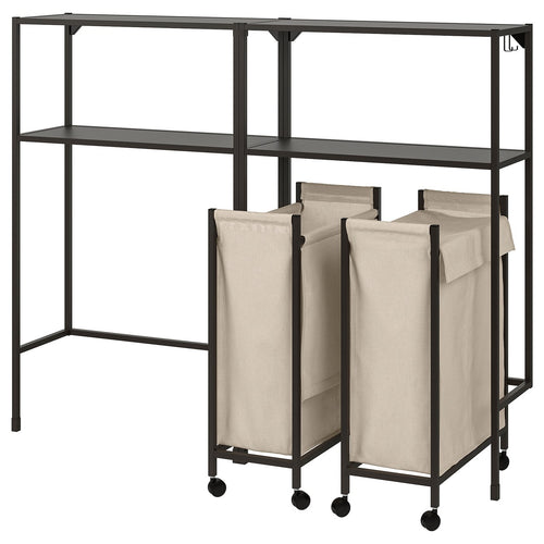 ENHET storage combination, anthracite, 160x129x30 cm