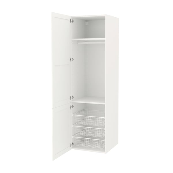ENHET storage combination, white/white frame