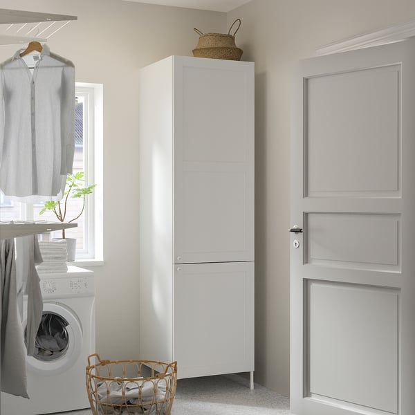 ENHET storage combination, white/white frame
