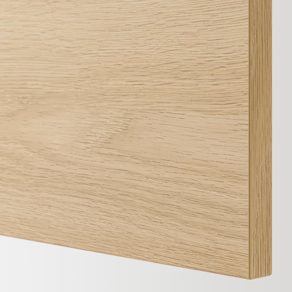 ENHET - Storage combination, white/oak effect, 60x32x180 cm